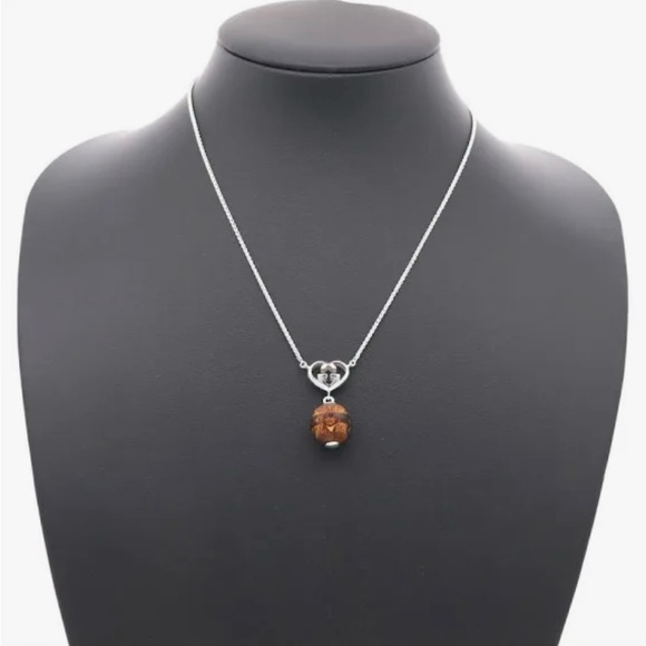 Gucci ‘LOVE BRITT’ sterling Interlocking GG Heart and Bamboo Necklace, Rare - Picture 5 of 12